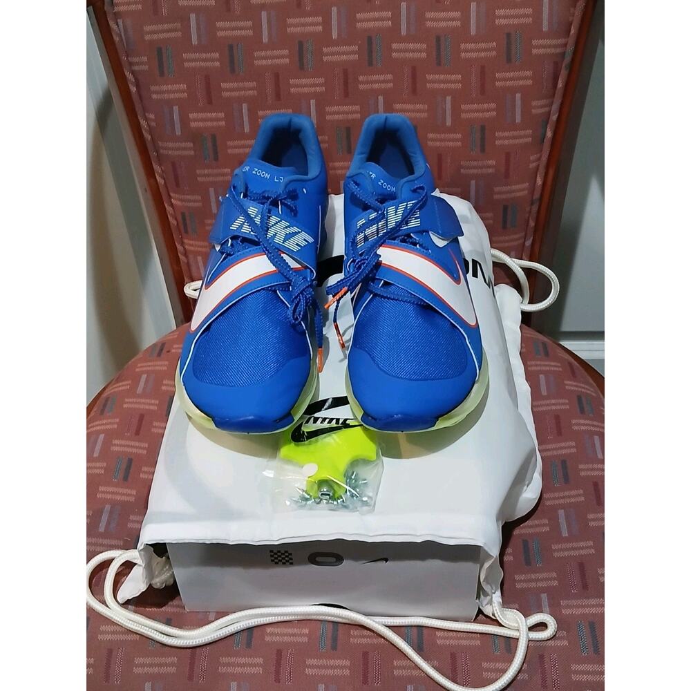 New Men's 11.5 Nike Air Zoom Long Jump Elite Racer Blue.